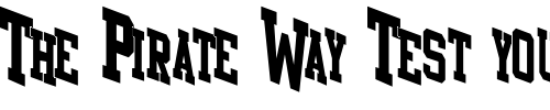 Font : Awk-Regular Custom Text : The Pirate Way Test your own text here Click to download or to view this font on a tshirt that can be custom printed in Bali