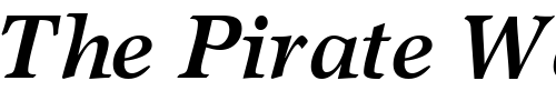 Font : AxiomaticSSK-Bold-Italic Custom Text : The Pirate Way Test your own text here Click to download or to view this font on a tshirt that can be custom printed in Bali