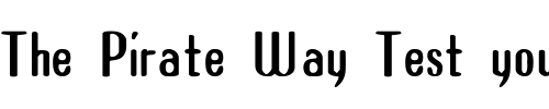 Font : Azimech Custom Text : The Pirate Way Test your own text here Click to download or to view this font on a tshirt that can be custom printed in Bali