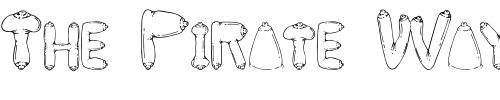 Font : BIG-BREAST-FONT Custom Text : The Pirate Way Test your own text here Click to download or to view this font on a tshirt that can be custom printed in Bali