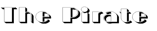 Font : BIGCSHAD-Normal-Wide Custom Text : The Pirate Way Test your own text here Click to download or to view this font on a tshirt that can be custom printed in Bali