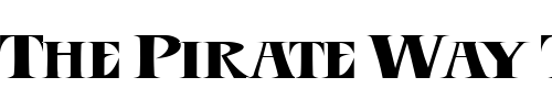 Font : BLU-Esoteric-plain Custom Text : The Pirate Way Test your own text here Click to download or to view this font on a tshirt that can be custom printed in Bali