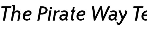 Font : Bailey-Sans-ITC-TT-BookItalic Custom Text : The Pirate Way Test your own text here Click to download or to view this font on a tshirt that can be custom printed in Bali