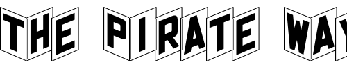 Font : Bajazzo Custom Text : The Pirate Way Test your own text here Click to download or to view this font on a tshirt that can be custom printed in Bali
