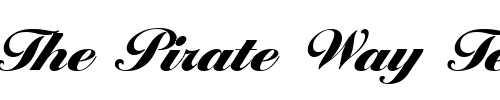 Font : Ballantines-Serial-Black-Regular Custom Text : The Pirate Way Test your own text here Click to download or to view this font on a tshirt that can be custom printed in Bali