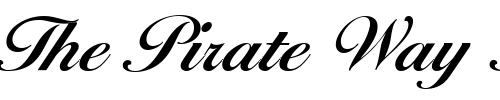 Font : BallantinesScriptEF-DemiBold Custom Text : The Pirate Way Test your own text here Click to download or to view this font on a tshirt that can be custom printed in Bali