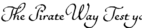 Font : BallerinoITC Custom Text : The Pirate Way Test your own text here Click to download or to view this font on a tshirt that can be custom printed in Bali