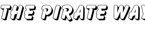 Font : Balloon_Becker_Drop_Shadow Custom Text : The Pirate Way Test your own text here Click to download or to view this font on a tshirt that can be custom printed in Bali