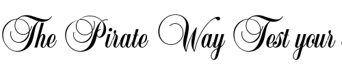 Font : BalmoralPlain Custom Text : The Pirate Way Test your own text here Click to download or to view this font on a tshirt that can be custom printed in Bali