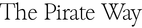 Font : Bamberg-Serial-ExtraLight-Regular Custom Text : The Pirate Way Test your own text here Click to download or to view this font on a tshirt that can be custom printed in Bali