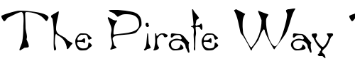 Font : BambergDB-Bold Custom Text : The Pirate Way Test your own text here Click to download or to view this font on a tshirt that can be custom printed in Bali