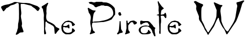 Font : Bamboo-Regular Custom Text : The Pirate Way Test your own text here Click to download or to view this font on a tshirt that can be custom printed in Bali