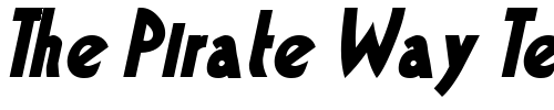 Font : Bandstand-BoldOblique Custom Text : The Pirate Way Test your own text here Click to download or to view this font on a tshirt that can be custom printed in Bali