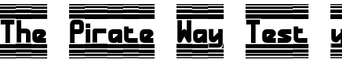 Font : Bandwidth-BRK Custom Text : The Pirate Way Test your own text here Click to download or to view this font on a tshirt that can be custom printed in Bali