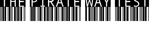 Font : BarMKode-Inverse Custom Text : The Pirate Way Test your own text here Click to download or to view this font on a tshirt that can be custom printed in Bali