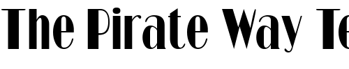 Font : BarbeDisplayCondSSK Custom Text : The Pirate Way Test your own text here Click to download or to view this font on a tshirt that can be custom printed in Bali