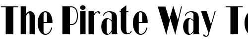 Font : BarbeDisplayCondSSK-Regular Custom Text : The Pirate Way Test your own text here Click to download or to view this font on a tshirt that can be custom printed in Bali