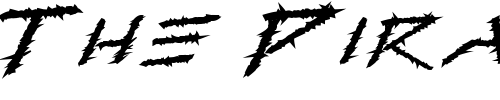 Font : Barbed-Type Custom Text : The Pirate Way Test your own text here Click to download or to view this font on a tshirt that can be custom printed in Bali