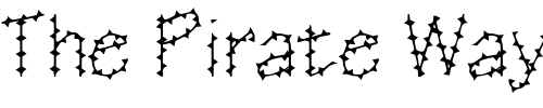 Font : BarbedWire Custom Text : The Pirate Way Test your own text here Click to download or to view this font on a tshirt that can be custom printed in Bali