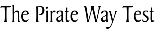 Font : Barrett-Condensed-Normal Custom Text : The Pirate Way Test your own text here Click to download or to view this font on a tshirt that can be custom printed in Bali