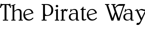 Font : BarristerLightSSK Custom Text : The Pirate Way Test your own text here Click to download or to view this font on a tshirt that can be custom printed in Bali