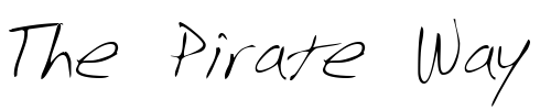 Font : BarrysHand-Regular Custom Text : The Pirate Way Test your own text here Click to download or to view this font on a tshirt that can be custom printed in Bali