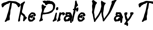 Font : Bart-Thin-Heavy-Italic Custom Text : The Pirate Way Test your own text here Click to download or to view this font on a tshirt that can be custom printed in Bali