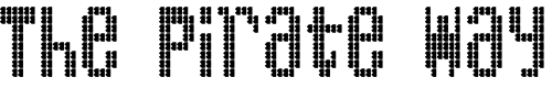 Font : BartonBus Custom Text : The Pirate Way Test your own text here Click to download or to view this font on a tshirt that can be custom printed in Bali