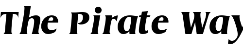 Font : BaryonDisplaySSK-Italic Custom Text : The Pirate Way Test your own text here Click to download or to view this font on a tshirt that can be custom printed in Bali