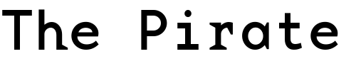 Font : BaseMonoWideReg Custom Text : The Pirate Way Test your own text here Click to download or to view this font on a tshirt that can be custom printed in Bali