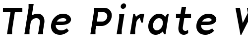 Font : BaseNine-Italic Custom Text : The Pirate Way Test your own text here Click to download or to view this font on a tshirt that can be custom printed in Bali