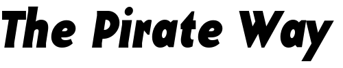 Font : BaseTwelveSansBI Custom Text : The Pirate Way Test your own text here Click to download or to view this font on a tshirt that can be custom printed in Bali