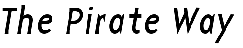 Font : BaseTwelveSansI-Regular Custom Text : The Pirate Way Test your own text here Click to download or to view this font on a tshirt that can be custom printed in Bali