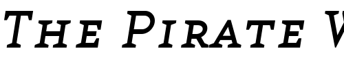 Font : BaseTwelveSerifSCI Custom Text : The Pirate Way Test your own text here Click to download or to view this font on a tshirt that can be custom printed in Bali