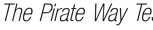 Font : Basic-Sans-Light-SF-Italic Custom Text : The Pirate Way Test your own text here Click to download or to view this font on a tshirt that can be custom printed in Bali