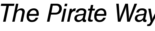 Font : Basic-Sans-SF-Italic Custom Text : The Pirate Way Test your own text here Click to download or to view this font on a tshirt that can be custom printed in Bali