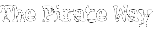 Font : BasicGrungeHollowCond Custom Text : The Pirate Way Test your own text here Click to download or to view this font on a tshirt that can be custom printed in Bali