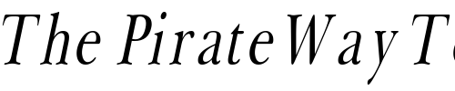Font : BaskertonCondensedSW-Italic Custom Text : The Pirate Way Test your own text here Click to download or to view this font on a tshirt that can be custom printed in Bali