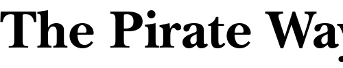 Font : Baskerville-Black-SSi-Bold Custom Text : The Pirate Way Test your own text here Click to download or to view this font on a tshirt that can be custom printed in Bali