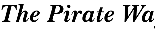 Font : Baskerville-Bold-Italic-BT Custom Text : The Pirate Way Test your own text here Click to download or to view this font on a tshirt that can be custom printed in Bali