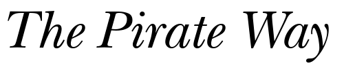 Font : Baskerville-OldStyle-SSi-Normal Custom Text : The Pirate Way Test your own text here Click to download or to view this font on a tshirt that can be custom printed in Bali