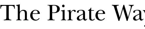 Font : Baskerville-SSi Custom Text : The Pirate Way Test your own text here Click to download or to view this font on a tshirt that can be custom printed in Bali