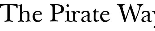 Font : BaskervilleBook-Regular Custom Text : The Pirate Way Test your own text here Click to download or to view this font on a tshirt that can be custom printed in Bali