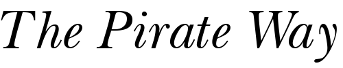 Font : BaskervilleOSSSK-Italic Custom Text : The Pirate Way Test your own text here Click to download or to view this font on a tshirt that can be custom printed in Bali