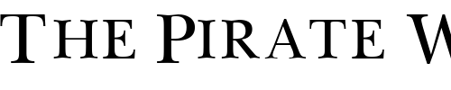 Font : BaskervilleSCapsSSK-Regular Custom Text : The Pirate Way Test your own text here Click to download or to view this font on a tshirt that can be custom printed in Bali
