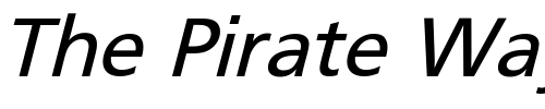 Font : Basler-Oblique-Lite Custom Text : The Pirate Way Test your own text here Click to download or to view this font on a tshirt that can be custom printed in Bali