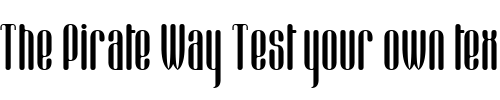 Font : BattleStation Custom Text : The Pirate Way Test your own text here Click to download or to view this font on a tshirt that can be custom printed in Bali