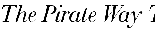 Font : Bauer-Bodoni-Italic-BT Custom Text : The Pirate Way Test your own text here Click to download or to view this font on a tshirt that can be custom printed in Bali