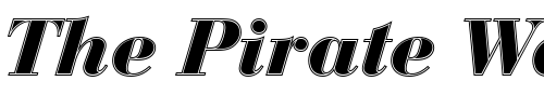 Font : BauerBodDBolItaIn1 Custom Text : The Pirate Way Test your own text here Click to download or to view this font on a tshirt that can be custom printed in Bali