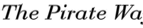 Font : BauerBodTRegItaIn1 Custom Text : The Pirate Way Test your own text here Click to download or to view this font on a tshirt that can be custom printed in Bali